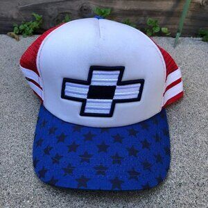 UNFLEX FAITH UNSEEN Snapback Trucker Hat Men's White Red Adjustable Cap​​​